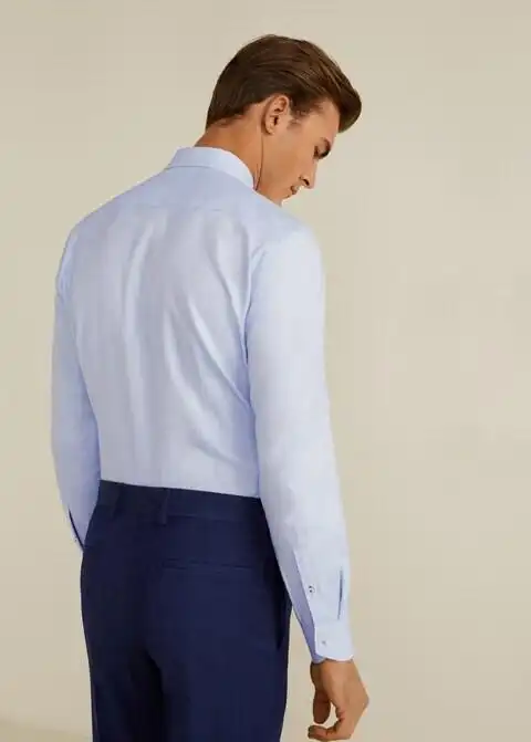 修身迷你结构精裁衬衫 - 商品背面