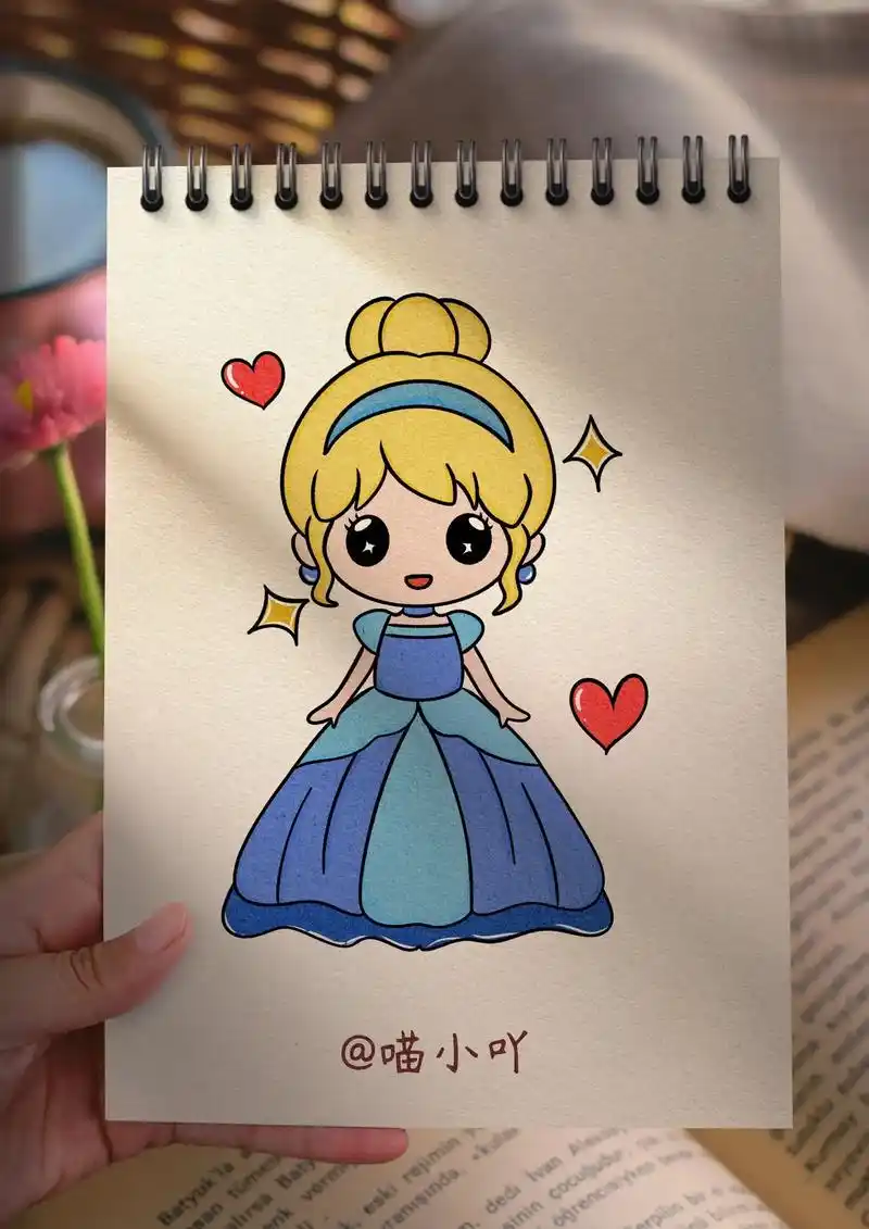 简笔画 #灰姑娘辛德瑞拉 #图文伙伴计划2 - 抖音