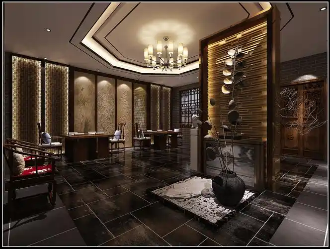 高档办公会所效果图