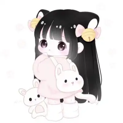 可爱卡通头像女生呆萌q版简单