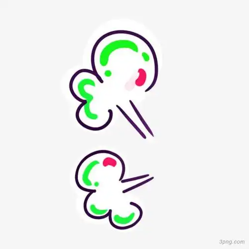 卡通蒸汽效果png素材透明免抠图片-卡通手绘