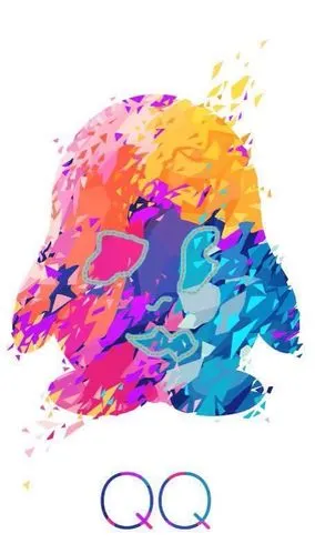 手机qq 启动界面的碎片企鹅图片,来自哪里?什么意思?