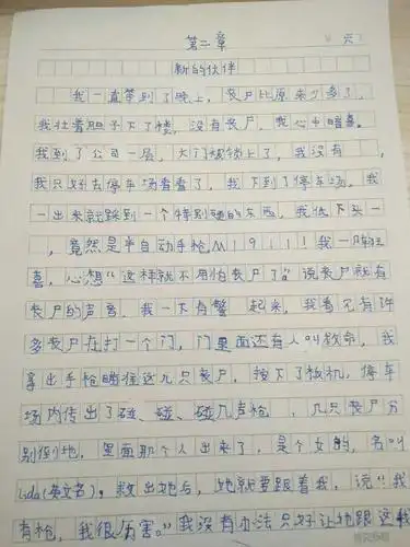 生化危机终章后张家口一小学生创作丧尸围城