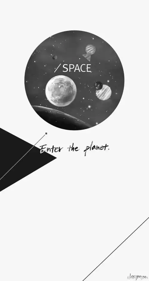 iphone 壁纸 简约 艺术 设计 黑白