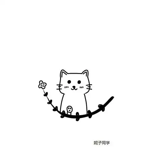 黑白线条随画|插画|新锐潮流插画|妮纸同学_原创作品-站酷zcool