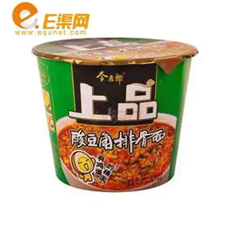 今麦郎上品卤蛋酸豆角排骨面145g