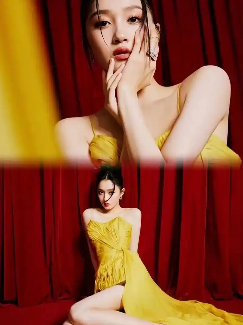 晓彤25岁生日,一袭黄裙优雅唯美#明星 #关晓彤#相册#图文 - 抖音