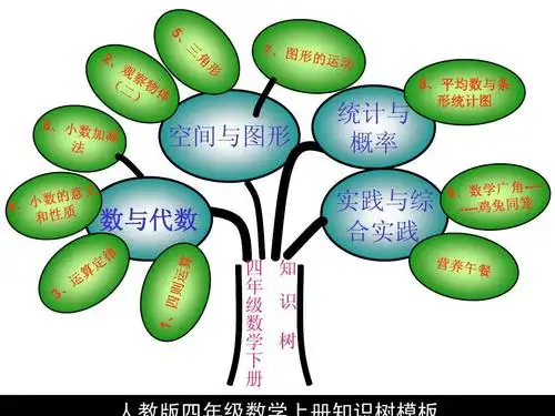 空间与图形 数与代数 四 知 年 级 识 数 学 树 下 册 统计与 概率 8