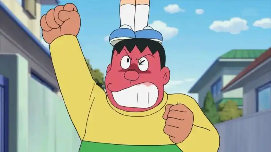 哆啦a梦:胖虎想揍大雄却ko了自己,小伙伴们飞上天玩的不亦乐乎