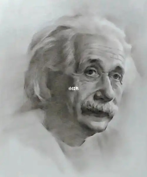 爱因斯坦素描头像