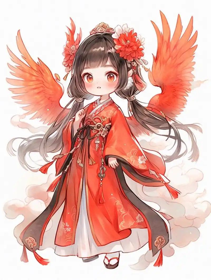 凤凰q版古风壁纸