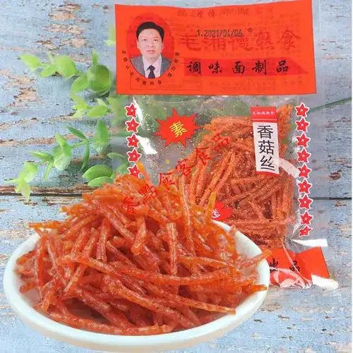 牧马安达 香菇丝辣条8090怀旧零食麻辣条香辣丝甜辣儿童小吃 香菇丝10