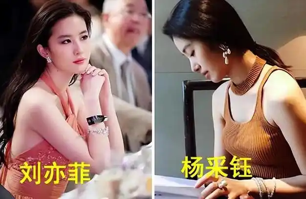 杨采钰和刘亦菲同穿碎花裙一个复古港风一个活力少女差距立显