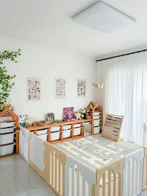 孩子可以在客厅里尽情玩耍