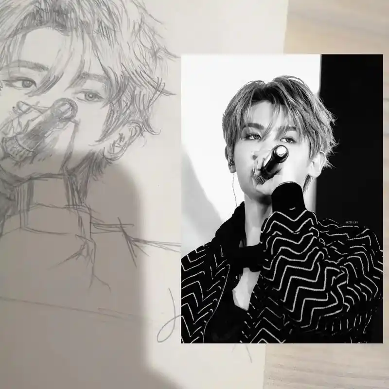 一些旧图 在慢慢自己学了(哭)#黄明昊 #justin黄明昊