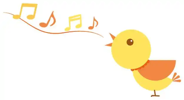 小鸟唱歌的例证