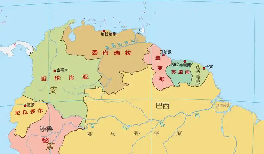 黄金,石油,铝矿,森林丰富的南美洲国家:圭亚那