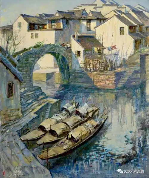 田克盛笔下的江南水乡凌波水韵翰墨流芳