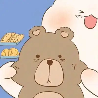 情侣头像呆萌两张配对可爱