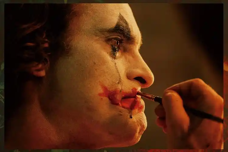 杰昆菲尼克斯joker小丑海报电影墙贴照片画芯74060牛皮纸不带胶收藏加