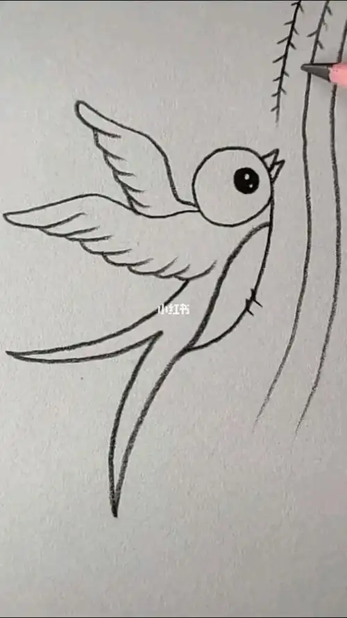 小燕子简笔画画个简笔画文化绘画燕子简笔画图片大全画法 燕子的简笔