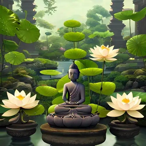 佛教莲花图片大全头像 禅意