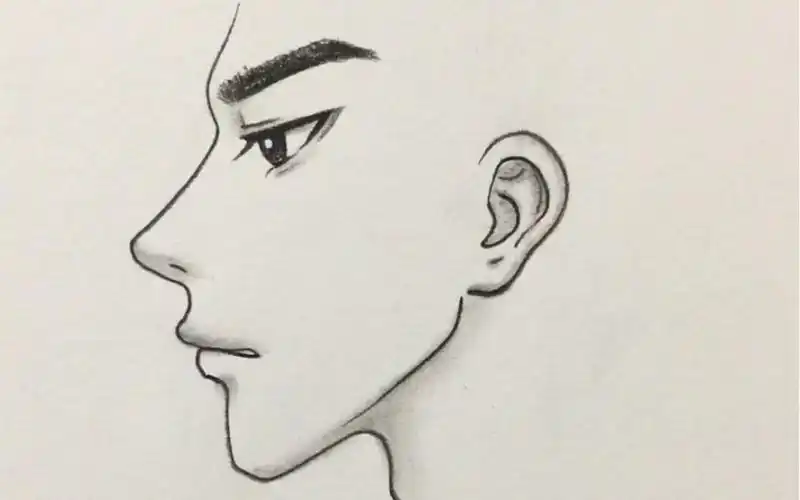 教你画男生侧脸