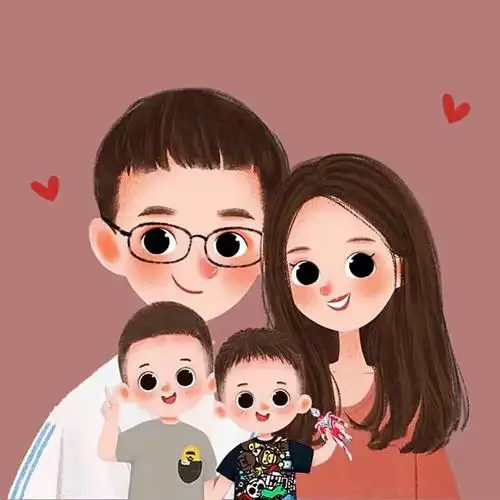 亲子头像一家四口