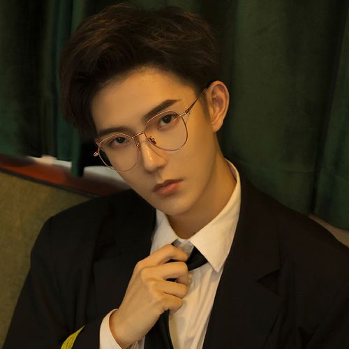 复古金丝边眼镜男款潮大框防蓝光防辐射平光近视镜框网红斯文败类