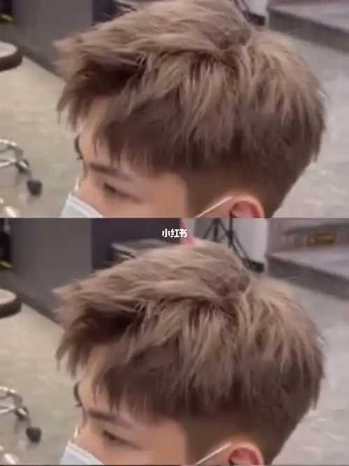 男生发型摩根碎盖微分烫