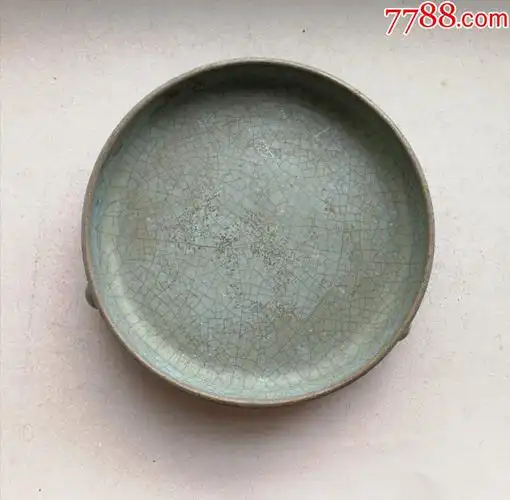 老仿汝窑三足洗_蓝釉瓷_第3张_7788瓷器