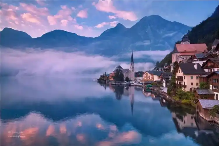 福利4k高清壁纸世界最美小镇之一哈尔施塔特