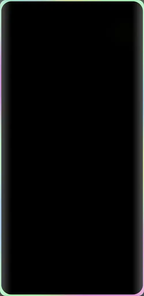 一加6oppor15同款异形屏壁纸黑色炫彩边框