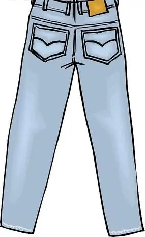牛仔裤插画