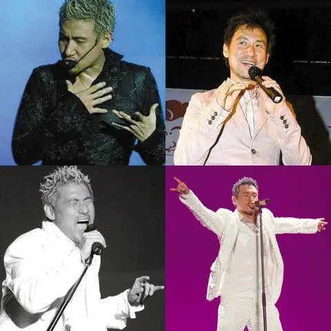 图文大明星爱摆小动作张学友翘兰花指