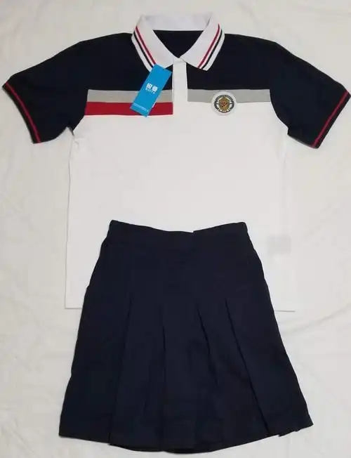 9折)上海普陀区万里城实验学校(夏装)分男女款式—校服/园服