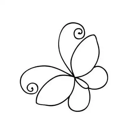 蝴蝶怎么画简单好看蝴蝶简笔画简单画法步骤图片大全漂亮的蝴蝶简笔画