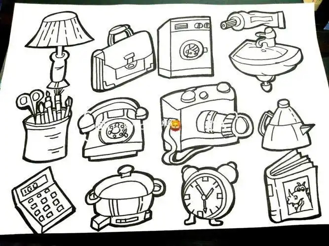 超简单的日常物品简笔画生活小用品生活用品怎么画简单常见生活用品简