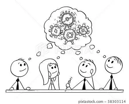 团队图画简笔画