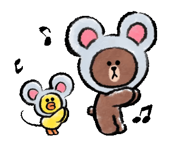 新年line friends表情包