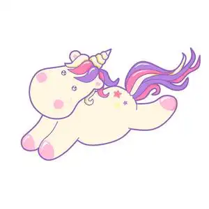 动漫情头可爱甜卡瓦伊插图可爱的独角兽.