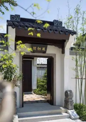 2023苏州园林式别墅大门设计效果图2582苏州园林式别墅四合院设计效果