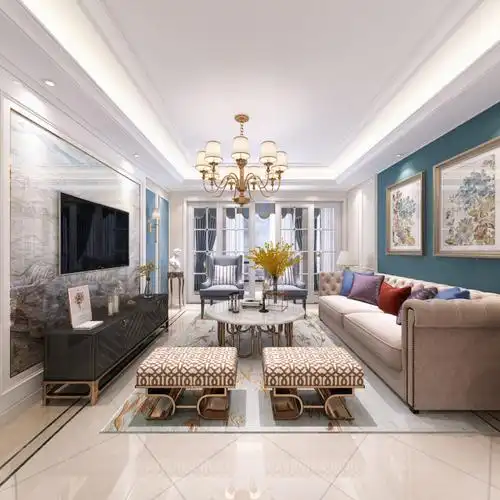 客餐厅全景模型_全景客餐厅3d模型效果图大全【知末网全景】第1页