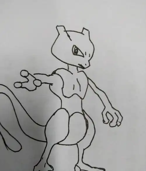 神兽超梦怎么画