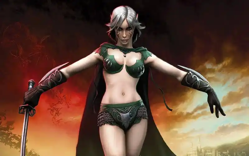 美女角色cg :游戏cg美女插画壁纸