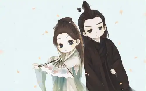 白浅夜华卡通简笔画