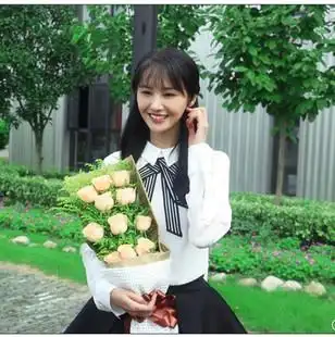 秋冬明星同款刺绣郑爽同款白色打底衫学生装长袖绣花蝴蝶结娃娃领