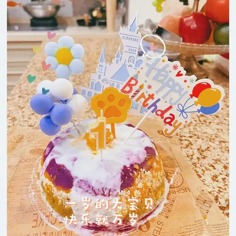 小狗狗1岁生日惊喜