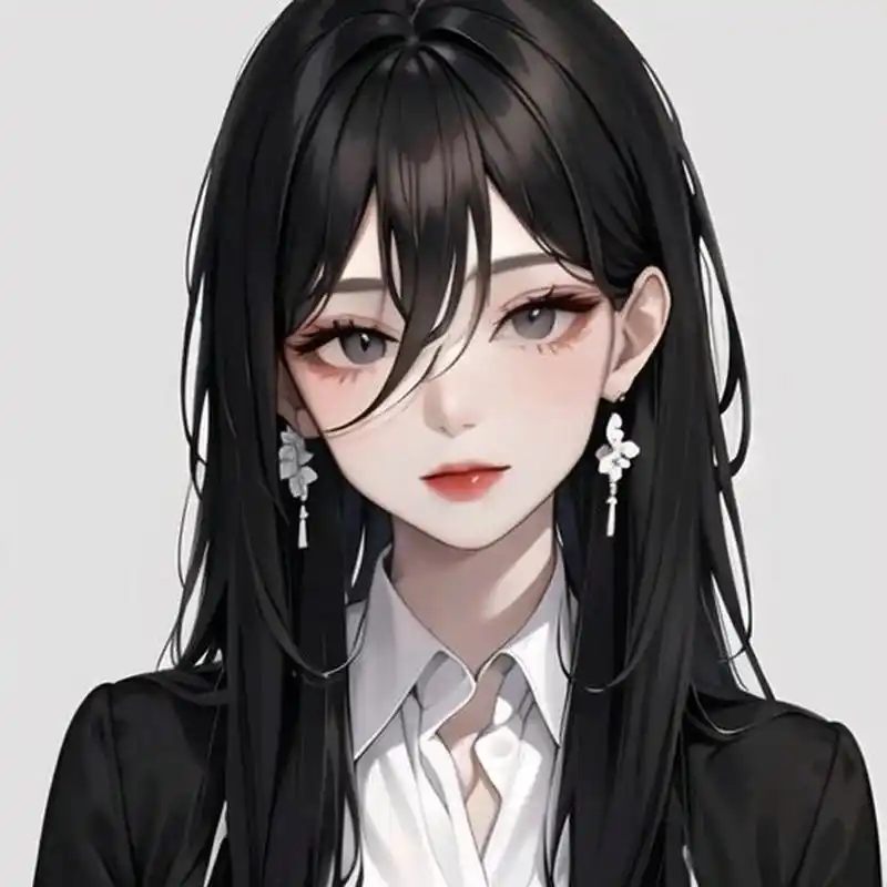 精致御姐女生动漫头像