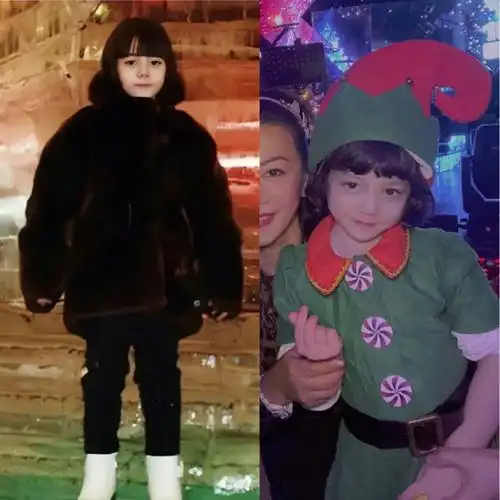 童年照迪丽热巴上海分巴